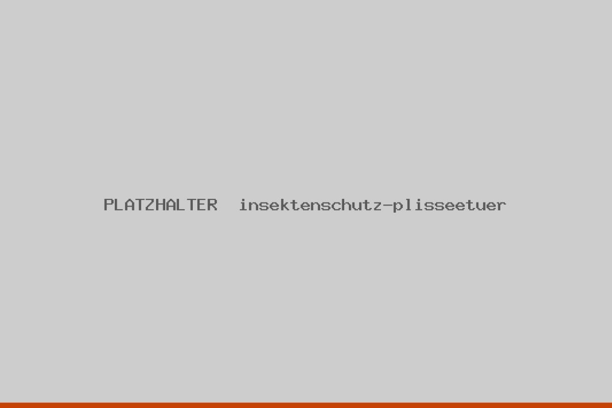 Insektenschutz-Plisseetür an einer Terrassentüre in Würzburg.
